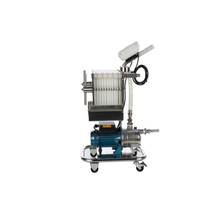 Tellarini CrystalPro Plus 10 levysuodatin viinille, ruostumaton teräs, 0,5 HP