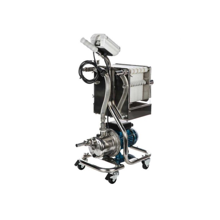 Tellarini CrystalPro Plus 10 levysuodatin viinille, ruostumaton teräs, 0,5 HP