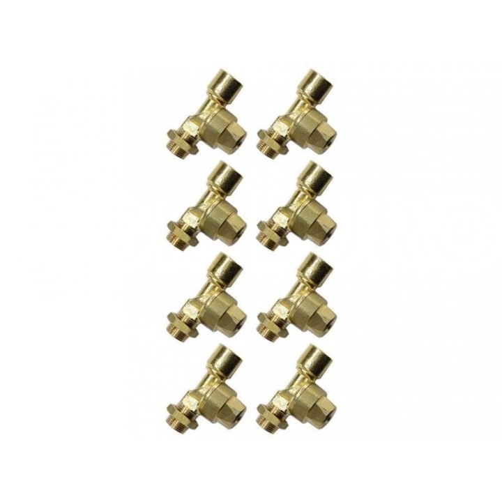 8 kpl tippumattomia venttiilejä suuttimiin, 3/8" MG ja 3/8" GF