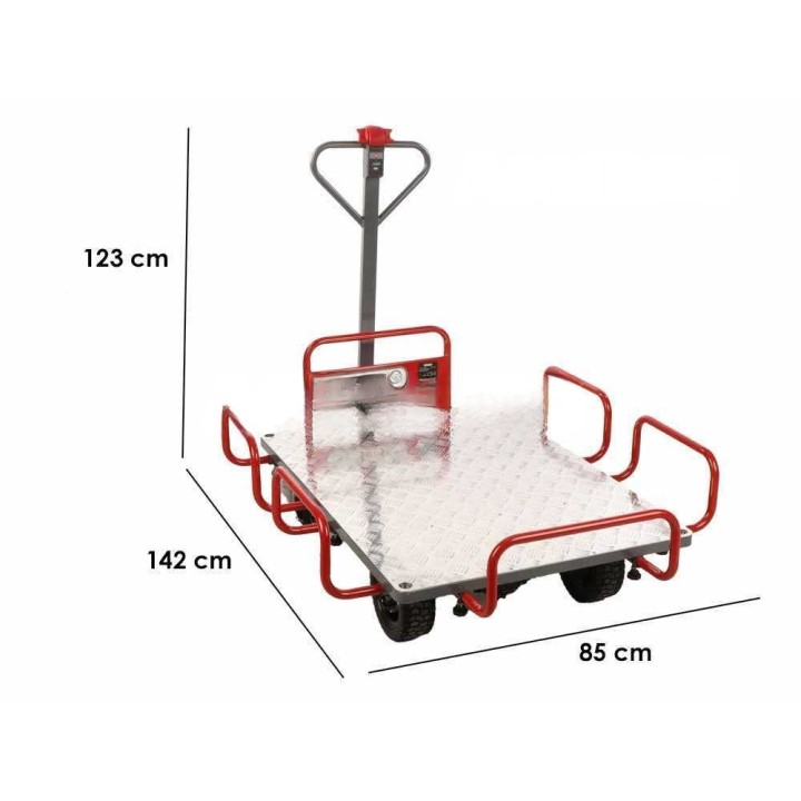 GeoTech E-Truck 400 sähköinen kuljetusvaunu, 400 W, 40 V, 400 kg