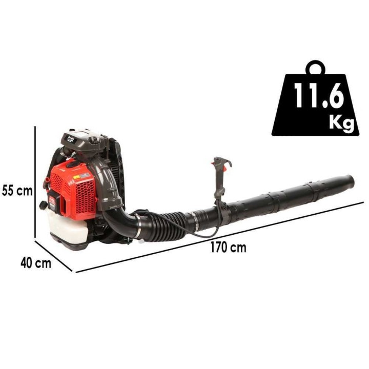Blue Bird BBL 801 -reppupuhallin, 75,6 cm³, 3 HP, 331 km/h