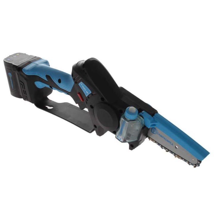 Campagnola T-CAT M V1 akkukäyttöinen oksasaha, 500 W, 2 × 14,4 V 2,5 Ah