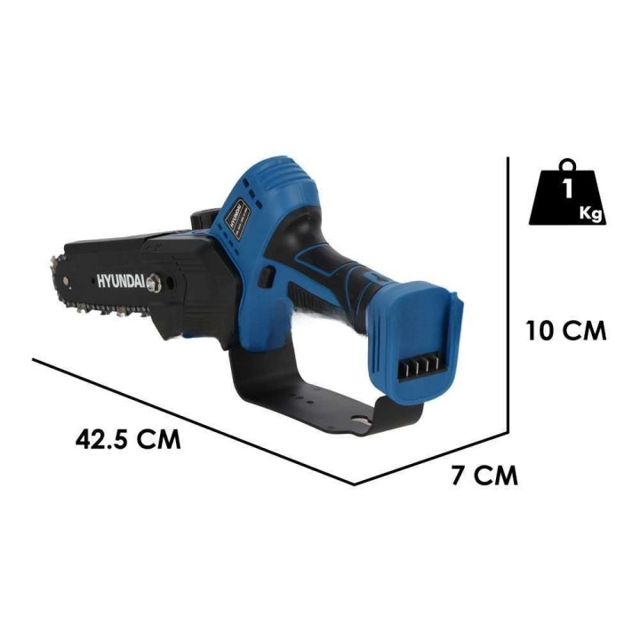 Hyundai SC-5805 akkukäyttöinen oksasaha, 18 V, 500 W, 15 cm kynäTerveet-ketju asteen 120 mm