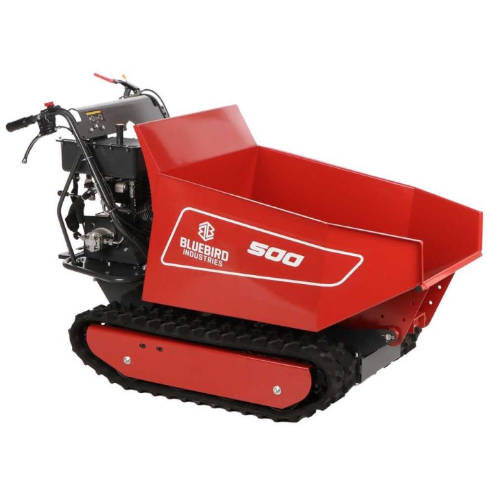 Blue Bird Carrier 500 DH telaketjudumppperi, 500 kg, Loncin 196 cm³, hydraulinen kippaus