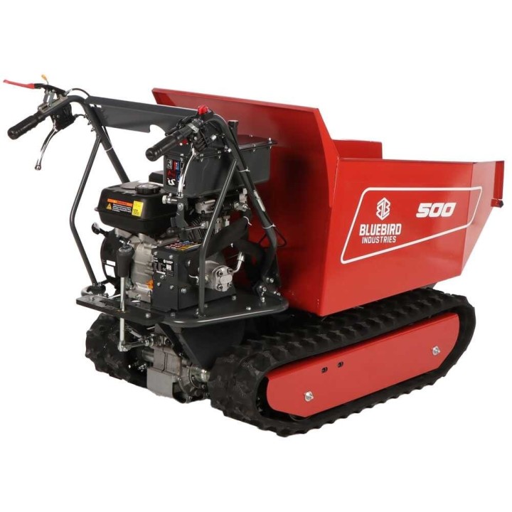 Blue Bird Carrier 500 DH telaketjudumppperi, 500 kg, Loncin 196 cm³, hydraulinen kippaus