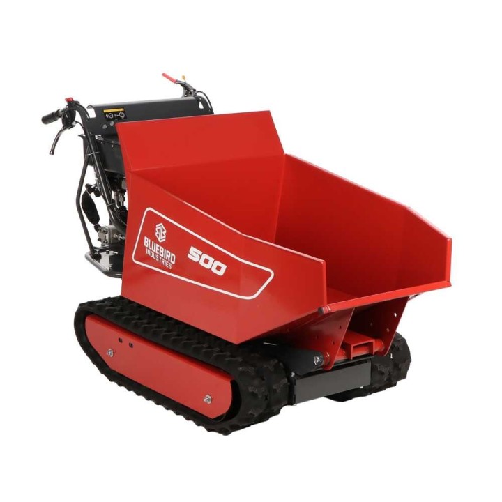 Blue Bird Carrier 500 DH telaketjudumppperi, 500 kg, Loncin 196 cm³, hydraulinen kippaus