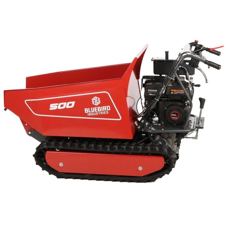 Blue Bird Carrier 500 DH telaketjudumppperi, 500 kg, Loncin 196 cm³, hydraulinen kippaus