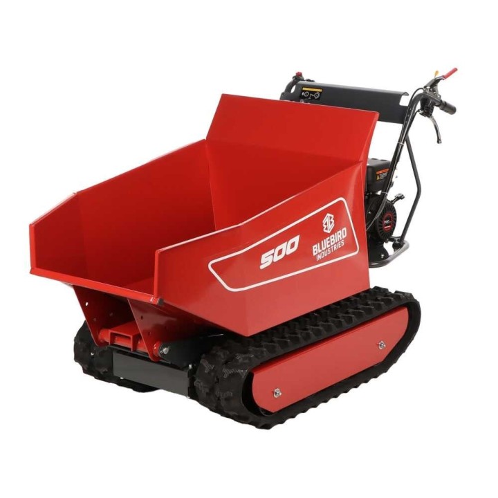 Blue Bird Carrier 500 DH telaketjudumppperi, 500 kg, Loncin 196 cm³, hydraulinen kippaus