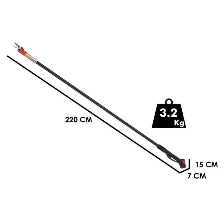 Blue Bird HPS 22-220 sähköiset oksasakset, 220 cm, 21,6 V, 2,5 Ah