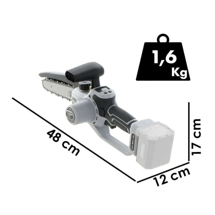 Volpi KVS8000NB akkukäyttöinen oksasaha, 950 W, 19 cm, ilman akkua ja laturia