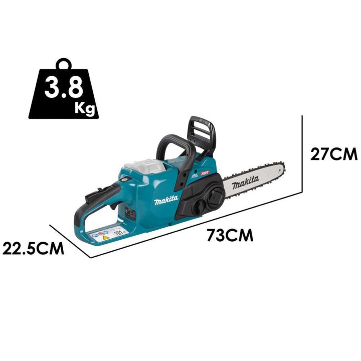 Makita UC021GZ akkuketjusaha, 40 V, 30 cm, ilman akkua ja laturia
