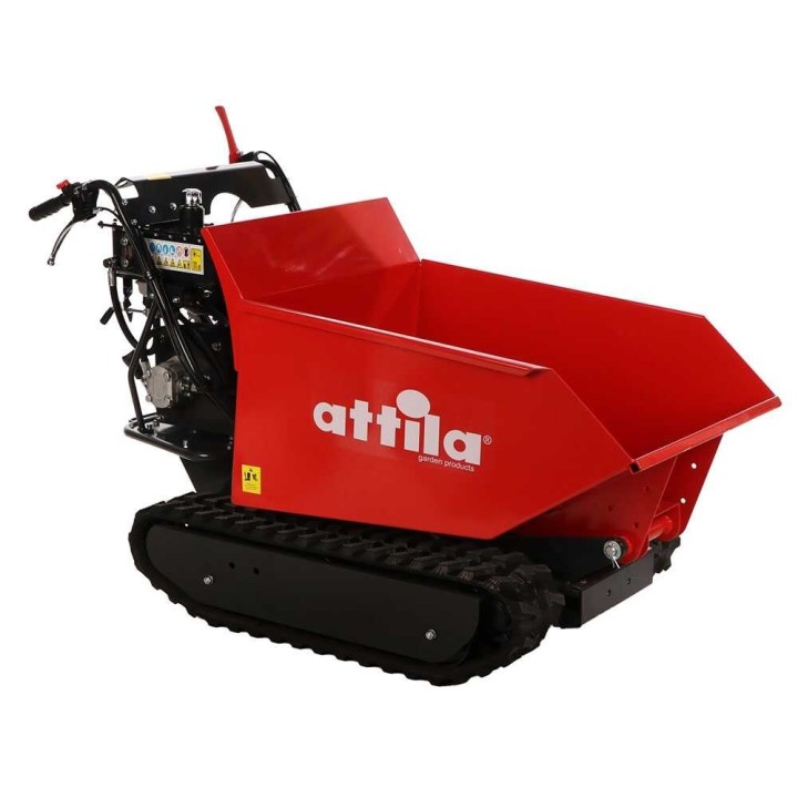 Attila ATT 500 D-L telaketjudumpperi, 500 kg, Loncin 9 HP, hydraulinen kippilava