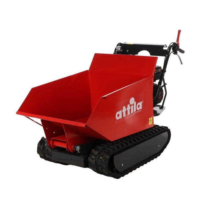 Attila ATT 500 D-L telaketjudumpperi, 500 kg, Loncin 9 HP, hydraulinen kippilava