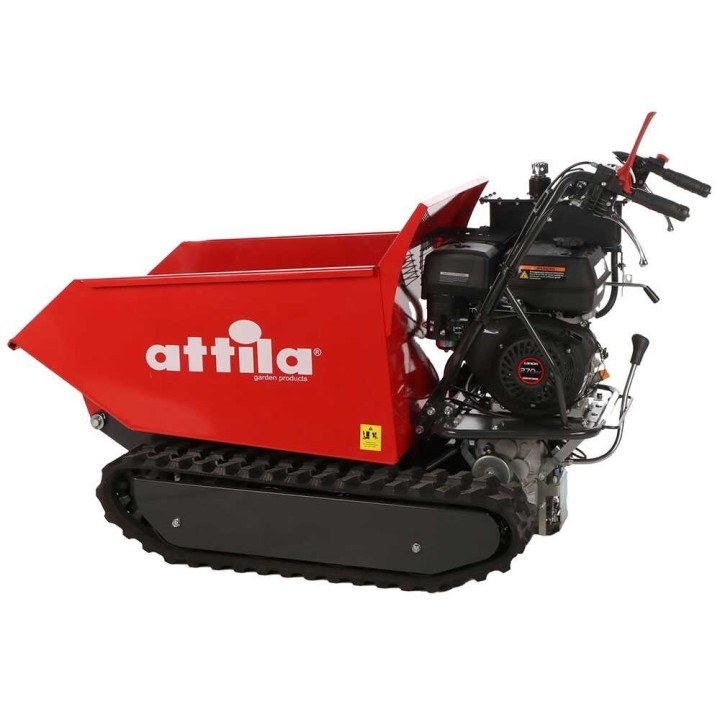 Attila ATT 500 D-L telaketjudumpperi, 500 kg, Loncin 9 HP, hydraulinen kippilava