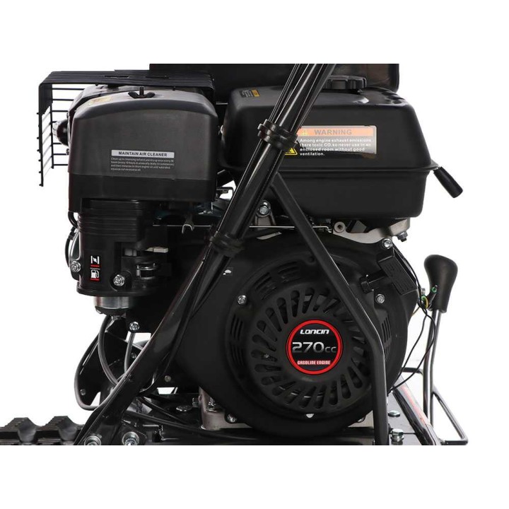 Attila ATT 500 D-L telaketjudumpperi, 500 kg, Loncin 9 HP, hydraulinen kippilava
