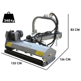 BlackStone BV 120 L sivulle siirtyvä traktorimurskain 120 cm 30 35 HP
