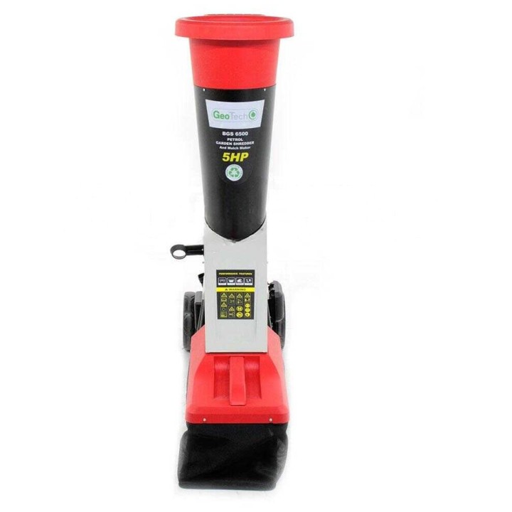 GeoTech BGS 6500 -biotriturieri, Loncin 5 HP, 45 mm