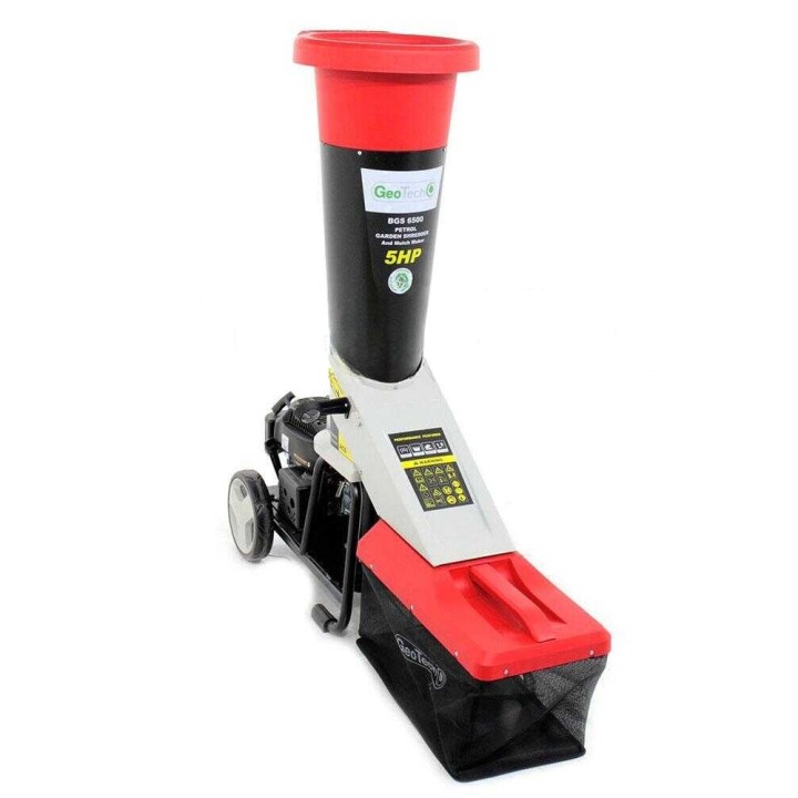 GeoTech BGS 6500 -biotriturieri, Loncin 5 HP, 45 mm