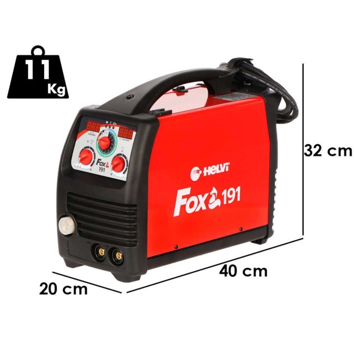 HELVI Fox 191 monitoimihitsauskone, MIG/MAG, MMA ja TIG, 5–200 A