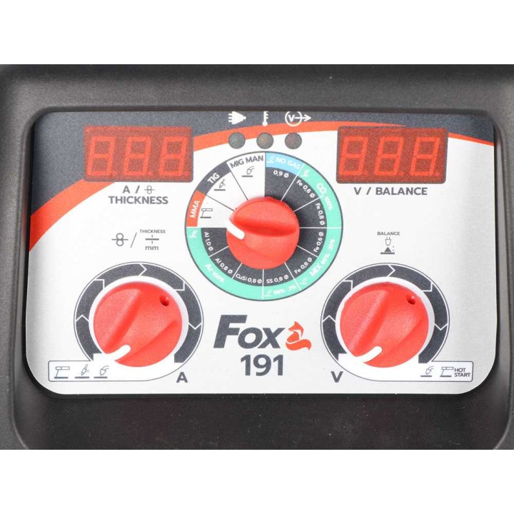 HELVI Fox 191 monitoimihitsauskone, MIG/MAG, MMA ja TIG, 5–200 A