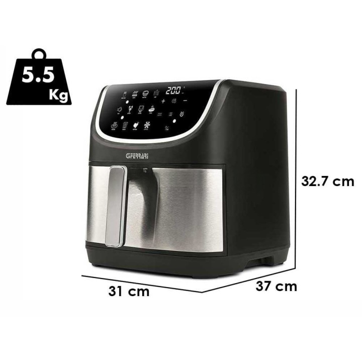 G3 Ferrari Friggisano Grill monitoiminen ilmafriteerauskeitin 8 l 2 200 W 230 V