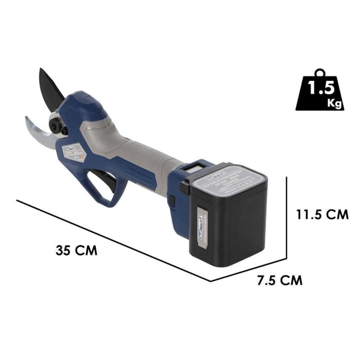 BullMach Artemis 45 -akkukäyttöiset oksasakset, 2 × 21,6 V, 4 Ah