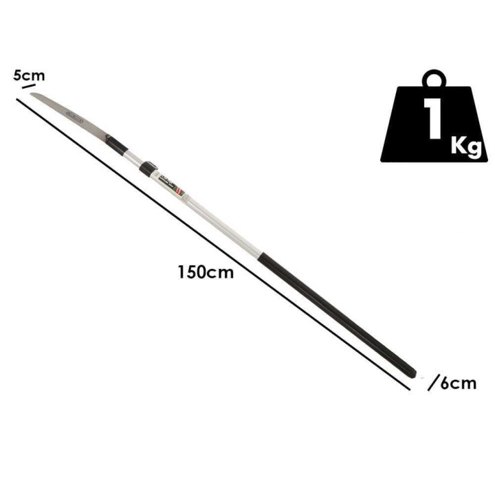 GeoTech ST 230 sahajärkisaha jatkovarrella, 150–230 cm, 30 cm:n terä