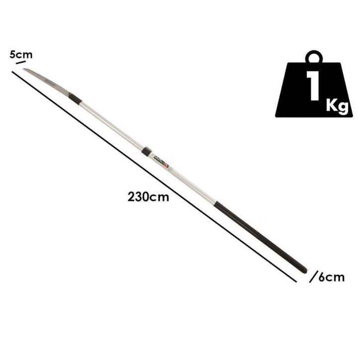GeoTech ST 230 sahajärkisaha jatkovarrella, 150–230 cm, 30 cm:n terä