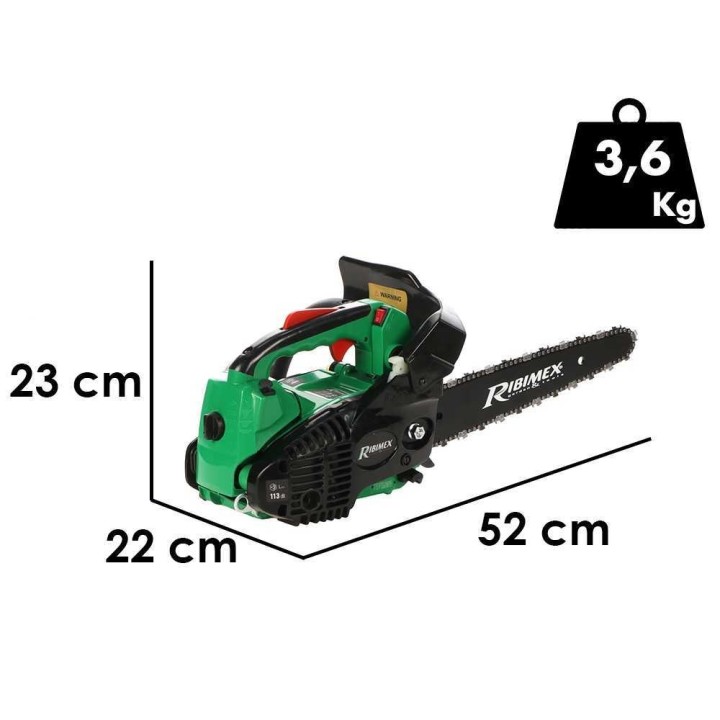 Ribimex PRTRT301/LC karsintamoottorisaha, 25,4 cm³, 30 cm carving-laippa