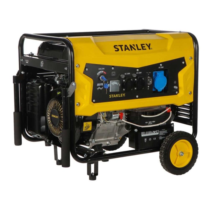 Stanley SG 7500B-1 bensiinikäyttöinen generaattori, 7,5 kW, AVR