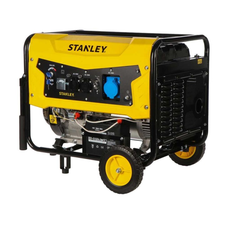 Stanley SG 7500B-1 bensiinikäyttöinen generaattori, 7,5 kW, AVR