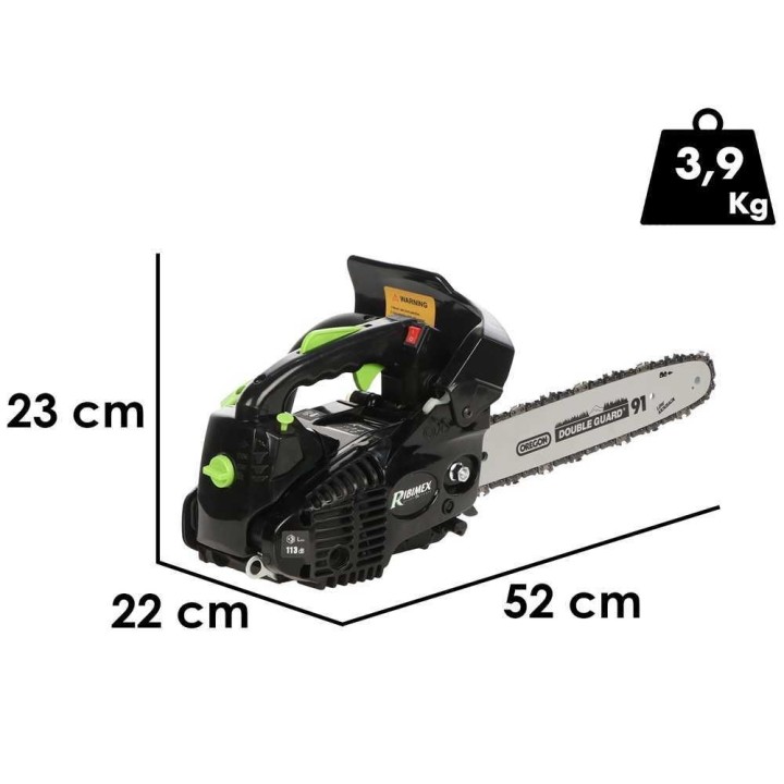 Ribimex PRTRT301PRO karsintamoottorisaha, 25,4 cm³, 30 cm, yläkahva