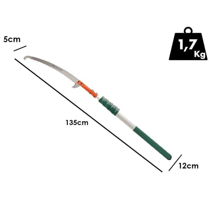 GeoTech STP S 300 oksasaha teleskooppivarrella, 135–300 cm, 45 cm terä