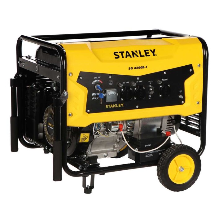 Stanley SG 4200B-1 bensiinigeneraattori, AVR, 4,3 kW, yksivaiheinen