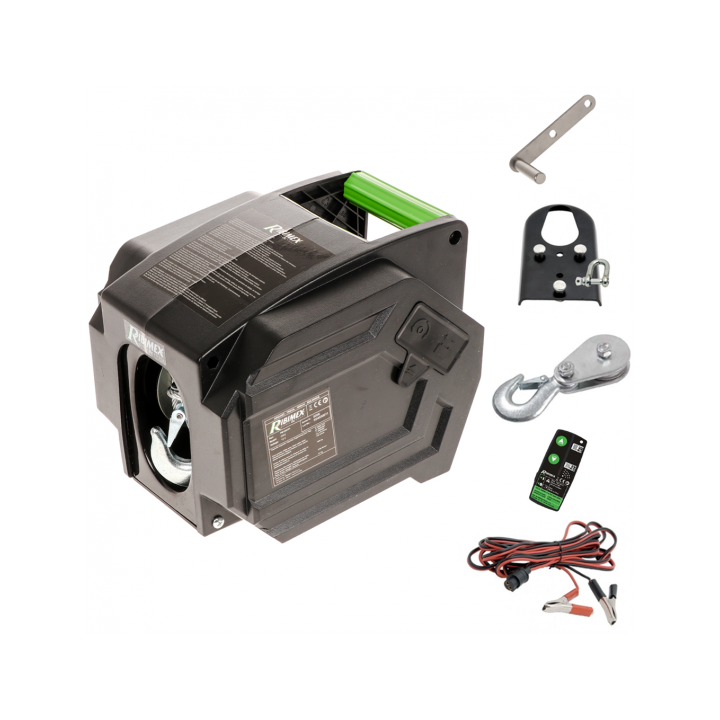 Ribimex PE12V T1 sähkövinssi 12 V 900 1 800 kg radiokauko ohjain