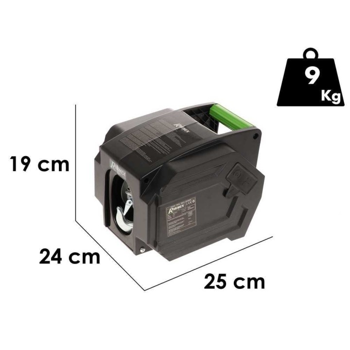 Ribimex PE12V/T1 sähkövinssi, 12 V, 900–1 800 kg, radiokauko-ohjain