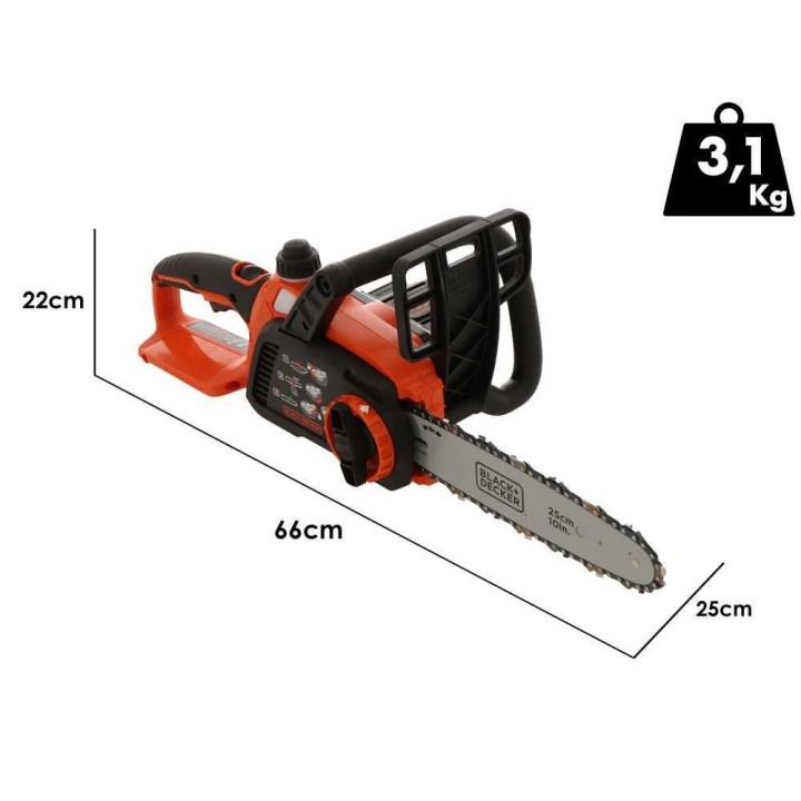 Black & Decker GKC1825LB-XJ akkuketjusaha, 18 V, 25 cm, ilman akkua ja laturia