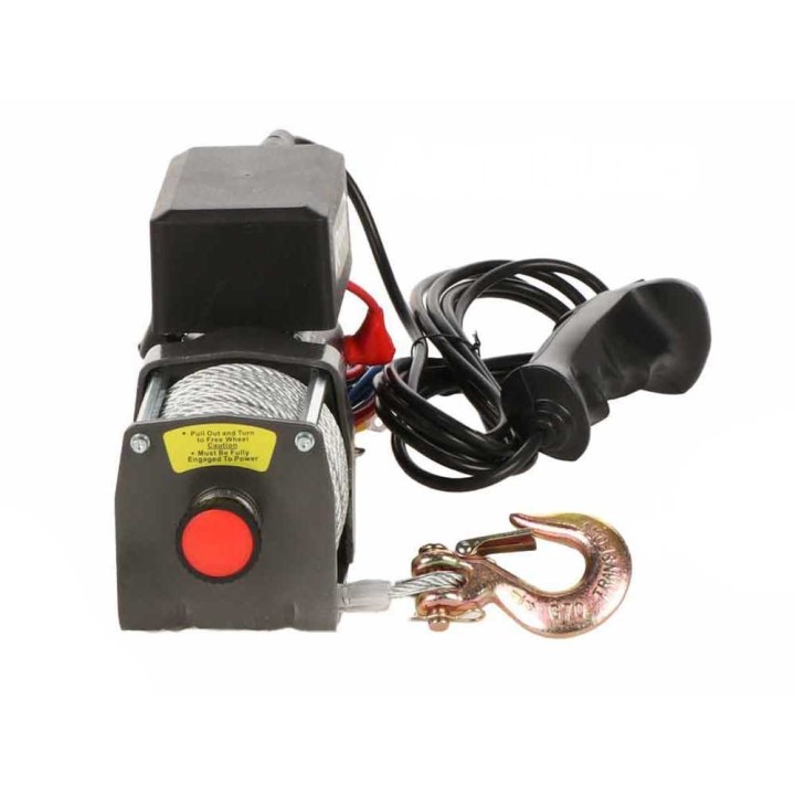 Ribimex PE12V/2500 sähkövinssi, 12 V, 3 HP, 1 100 kg kahdella vaijerilla 2 200 kg