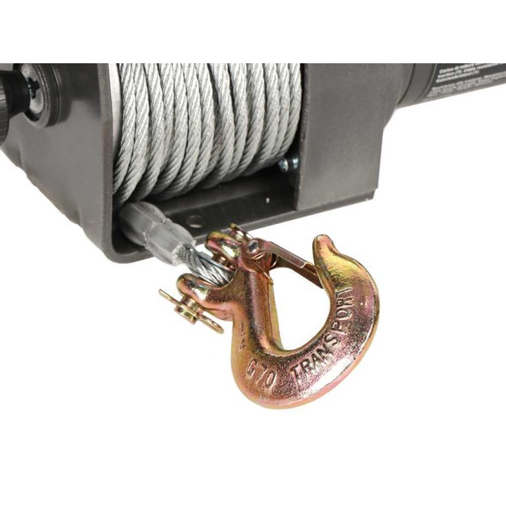 Ribimex PE12V/2500 sähkövinssi, 12 V, 3 HP, 1 100 kg kahdella vaijerilla 2 200 kg
