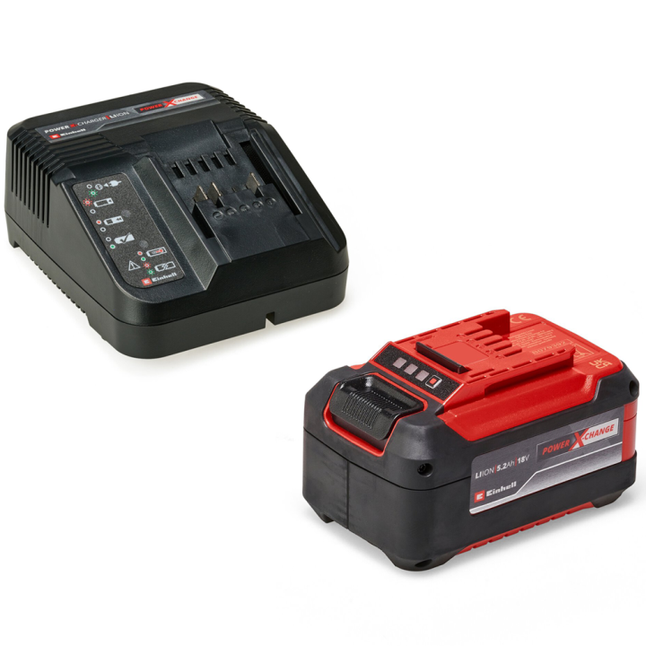Einhell Power X Change aloituspakkaus 18 V 5 2 Ah 3 A