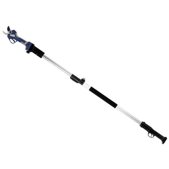Bullmach ARTEMIS 45 sähköiset oksasakset, teleskooppivarsi 150–210 cm, 2 × 21,6 V 4 Ah
