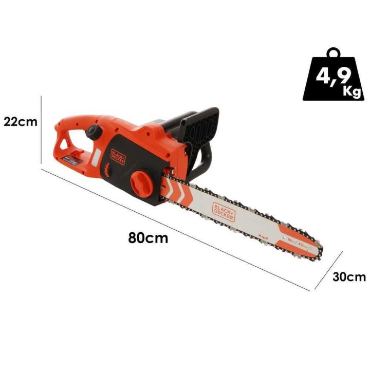 Black & Decker BECS2040-QS sähkömoottorisaha, 2 000 W, 40 cm, 230 V