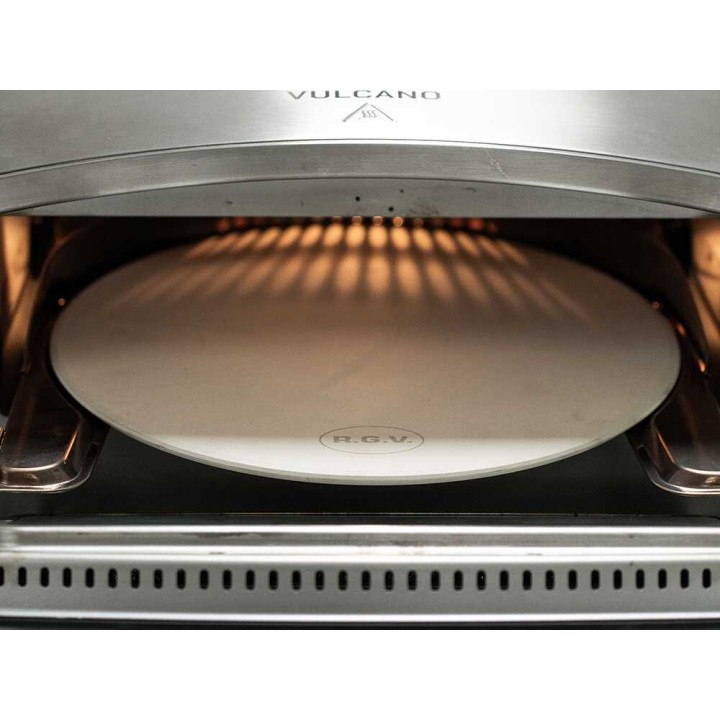 R.G.V. Vulcano sähköinen pizzauuni, 2 100 W, 450 °C, pyörivä paistokivi