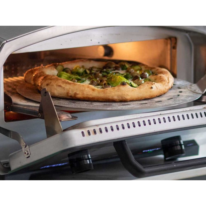 R.G.V. Vulcano sähköinen pizzauuni, 2 100 W, 450 °C, pyörivä paistokivi