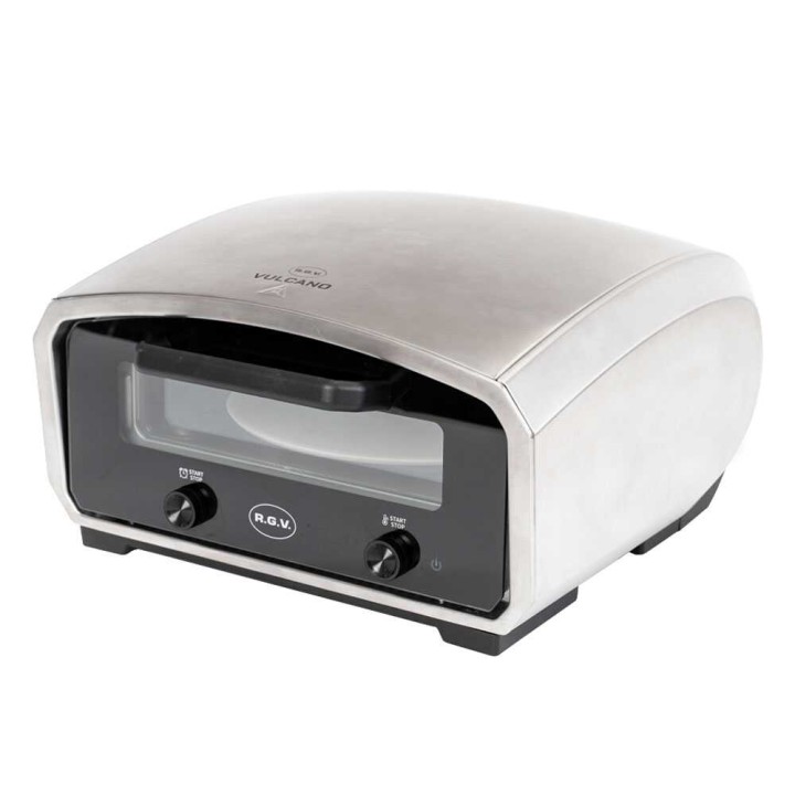 R.G.V. Vulcano sähköinen pizzauuni, 2 100 W, 450 °C, pyörivä paistokivi