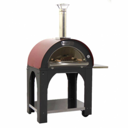 Cibus Red 80 60 puu uuni ulkokäyttöön 4 pizzaa punainen katto