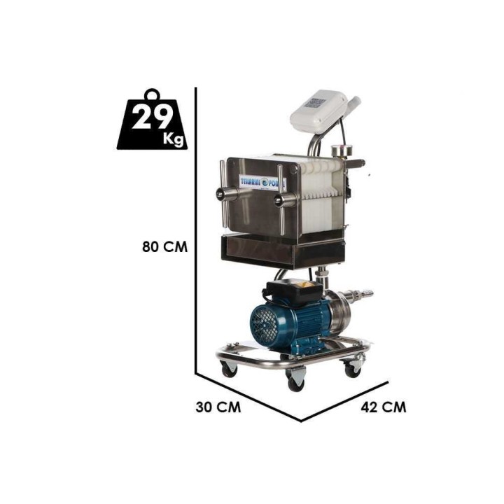 Tellarini CrystalPro Oil 10 levysuodatin, 0,6 HP, 230 V