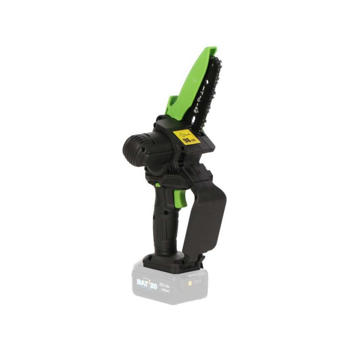 Ribimex PRBAT20/TRBSB akkukäyttöinen oksasaha, 15 cm, 20 V, ilman akkua ja laturia