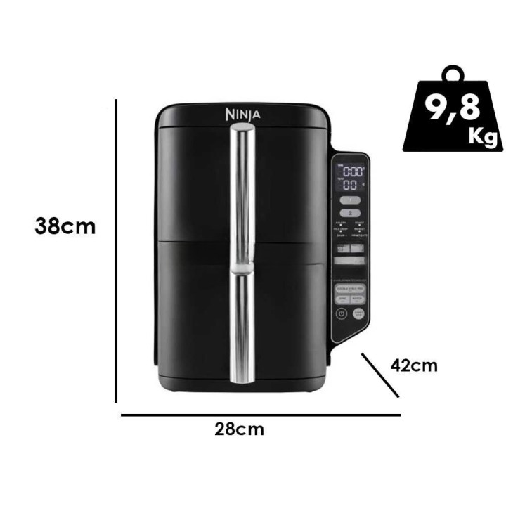 Ninja Double Stack SL300EU kuumailmakeitin, 7,6 l, 2 400 W