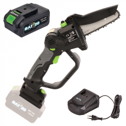 Ribimex PRBAT20 ELAG akkukäyttöinen oksasaha 20 V 4 Ah 15 cm